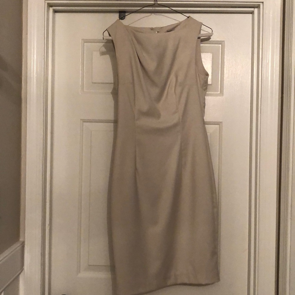 Cream pointe fit dress